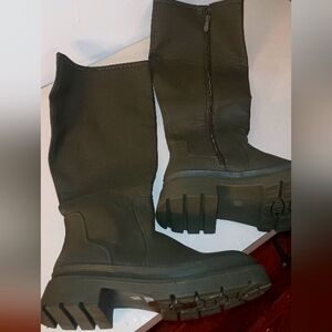 Olive Green Women's Boots